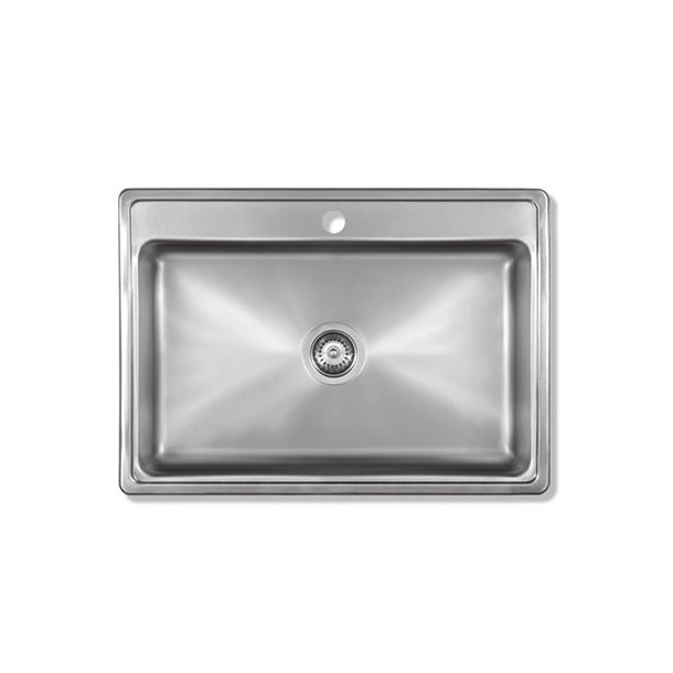 780E PILETA ENCASTRABLE 70X48X17 MATE AC. 304 - MI PILETA