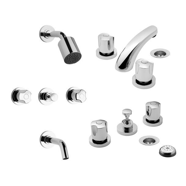 0900.03/B6-CR KIT BAÑO (DUCHA, BIDET Y LAVATORIO) PAMPA FV