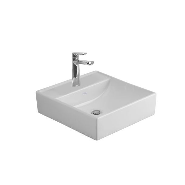 L325N-B BACHA APOYAR TORI CUADRA GRANDE BLANCO 1 AGUJERO FERRUM