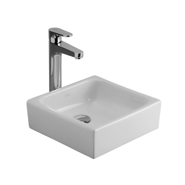 L243K-B BACHA APOYAR TORI CUADRA BLANCO 37 CM FERRUM