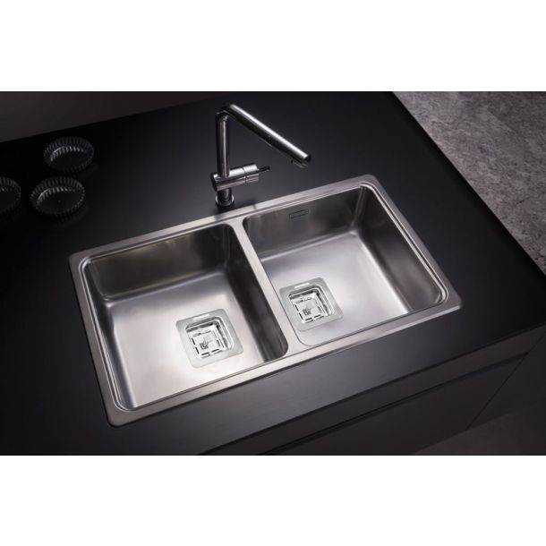 C37/18-CR PILETA DOBLE 70X37X18 C/ANTIRREBALSE - JOHNSON