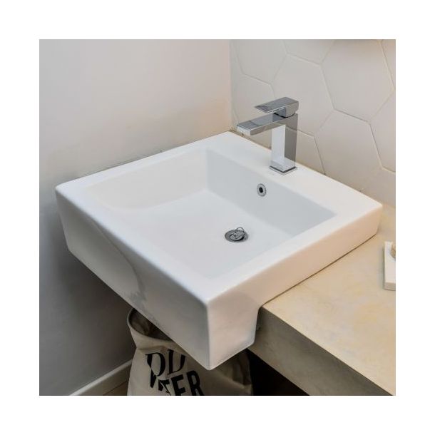 LKS18-B BACHA SEMIENCASTRE DONGIO CUADRADA BLANCO FERRUM