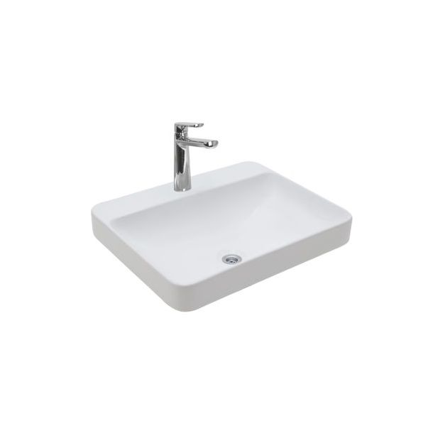 LK319-B BACHA APOYAR DONGIO RECTANGULAR BLANCO FERRUM