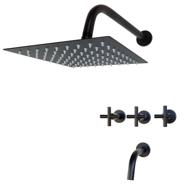 48030 DUCHA CON TRANSFERENCIA LAMY BLACK AQUALAF