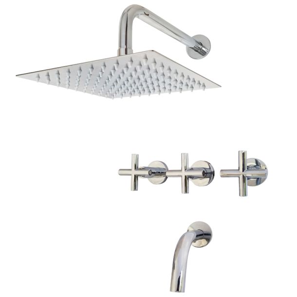 49030 DUCHA CON TRANSFERENCIA LAMY CROMO AQUALAF