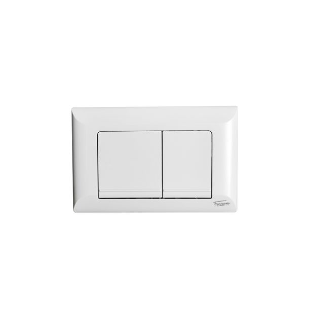VTA52-B TAPA TECLA DOBLE RECTANG GRANDE DEP-EMBUTIR BLANCO FERRUM