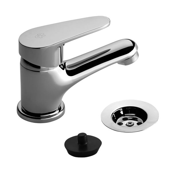 0181/M4-CR LAVATORIO MONOCOMANDO CON DESAGUE COMPACTA CROMO FV