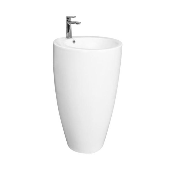 LKP01-B LAVATORIO PEDESTAL MILOS REDONDO BLANCO FERRUM