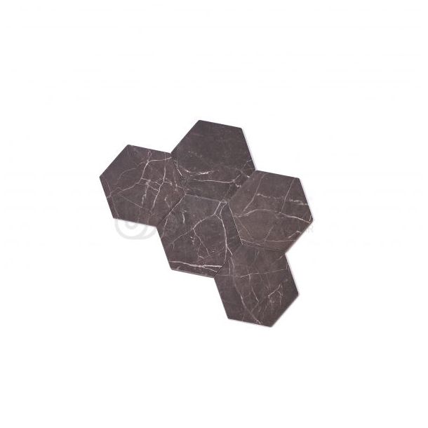 17X19.5 PORCELLANATO HEXAGONO PULPIS BROWN 1RA RECT. GABRIELLA