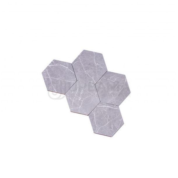 17X19.5 PORCELLANATO HEXAGONO PULPIS GRAY 1RA RECT. GABRIELLA
