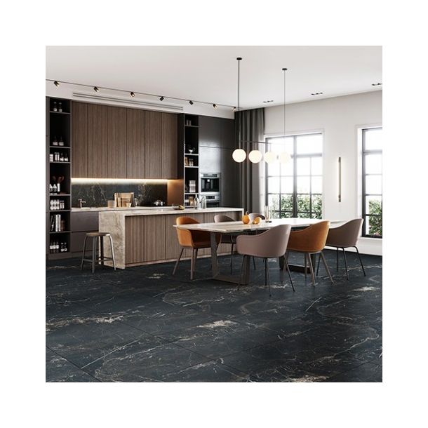 80X80 PORCELLANATO AKROS BLACK 1RA RECT. ALBERDI