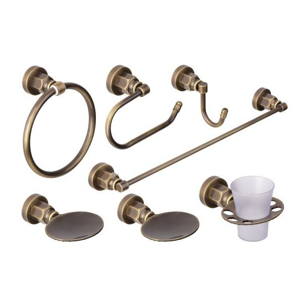 352/180-16 SET ACCESORIOS X8 PZAS VINTAGE BRONCE VIEJO ESTALGRIF