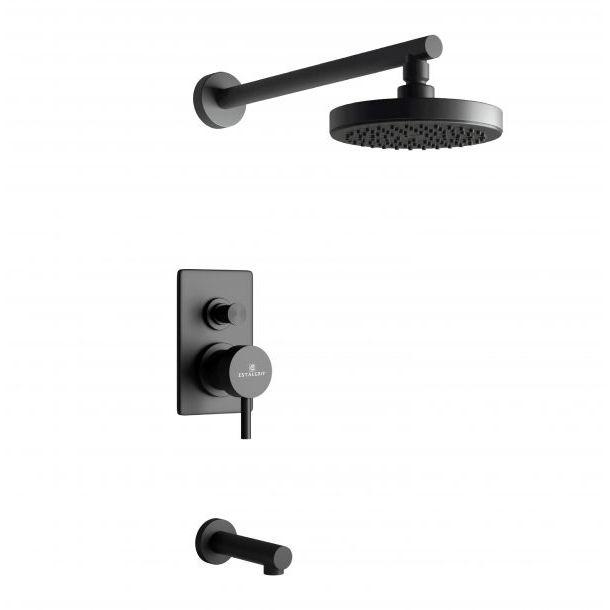 750/030-10 DUCHA C/ TRANSFERENCIA ARONA BLACK ESTALGRIF