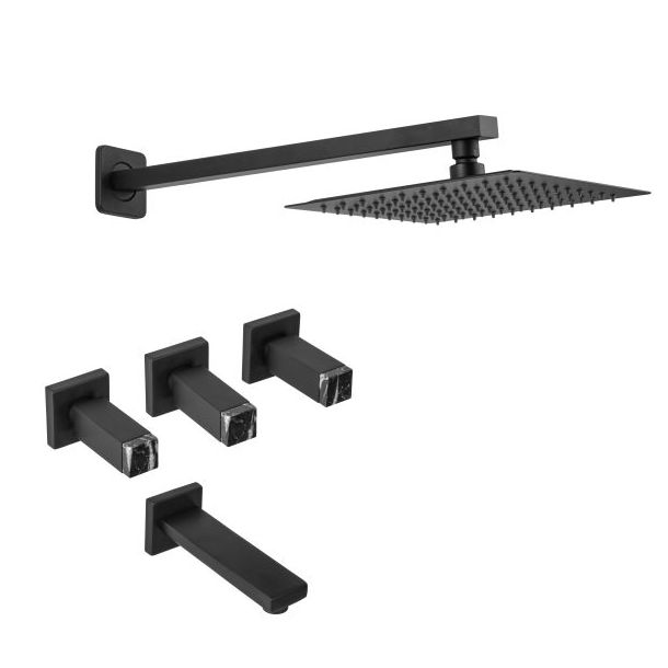 357/030-29 DUCHA C/ TRANSFERENCIA HAAZ BELLAGIO BLACK MARQUINA ESTALGRIF