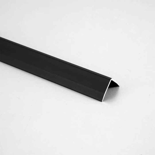 A1N TAPACANTO BISELADO ALUMINIO NEGRO BR 16X16X2500MM MOLDUMET