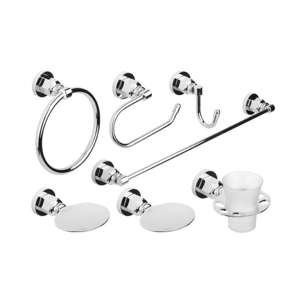 350/180-00 SET ACCESORIOS X8 PZAS HAAZ VINTAGE CROMO ESTALGRIF