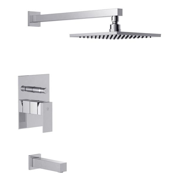 0106/85N-CR DUCHA MONOCOMANDO CON TRANSFERENCIA DOMINIC NEW CROMO FV