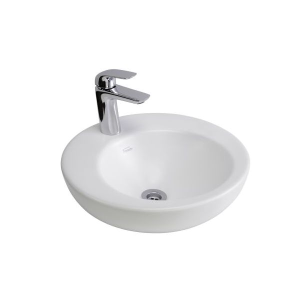 L326K-B BACHA APOYAR TORI REDONDA BLANCO 40CM FERRUM