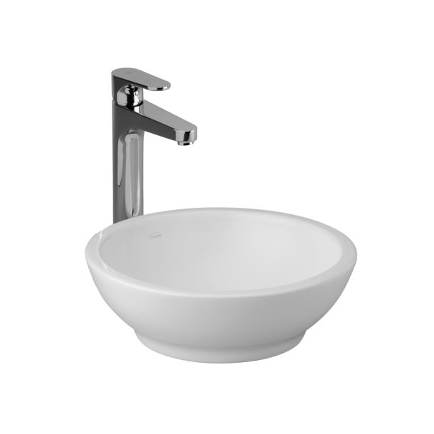 L242K-B BACHA APOYAR TORI VASIJA REDONDA BLANCO 38 CM FERRUM