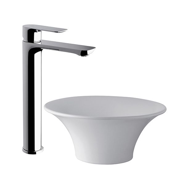 0181.02/D9-CR LAVATORIO MONOCOMANDO ALTO COTY CROMO FV
