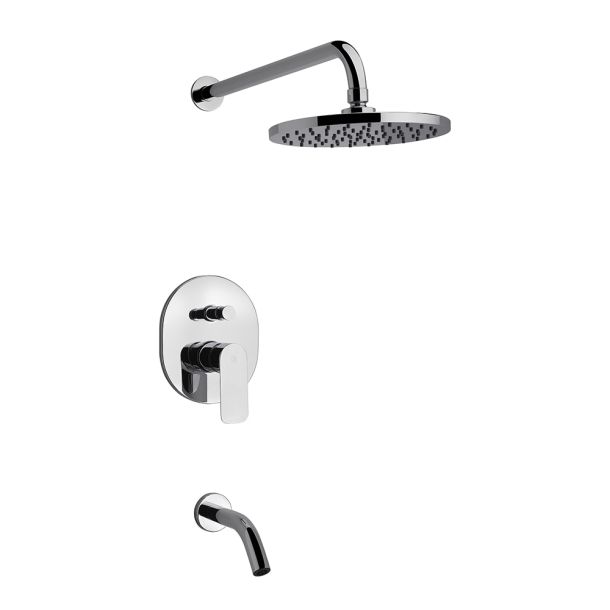 0106/D9-CR DUCHA MONOCOMANDO CON TRANSFERENCIA COTY CROMO FV