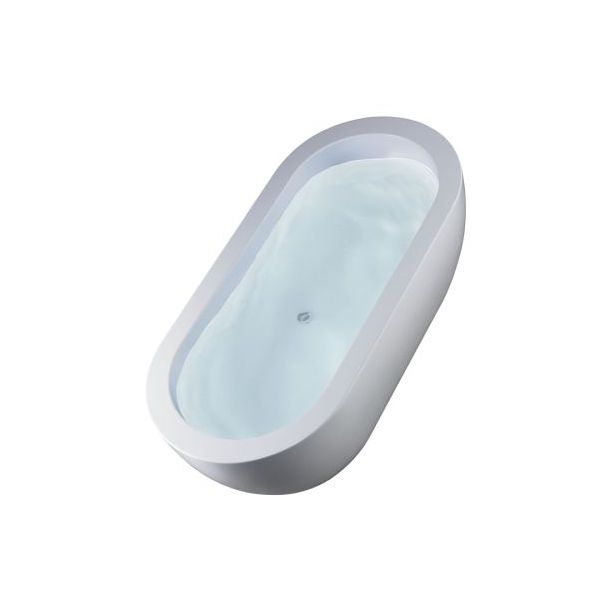 BL005-B BAÑERA ISLA KHIOS OVAL SOLIDO 180X86 BLANCO FERRUM