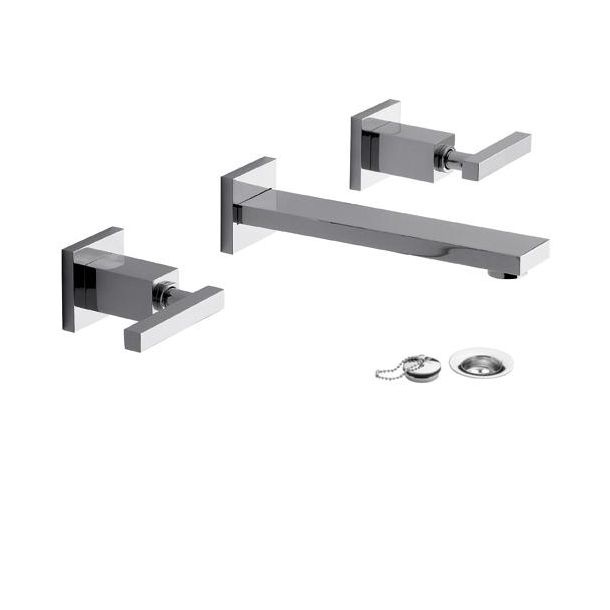 0203R/85L-CR LAVATORIO PARED LEVER DOMINIC CROMO FV