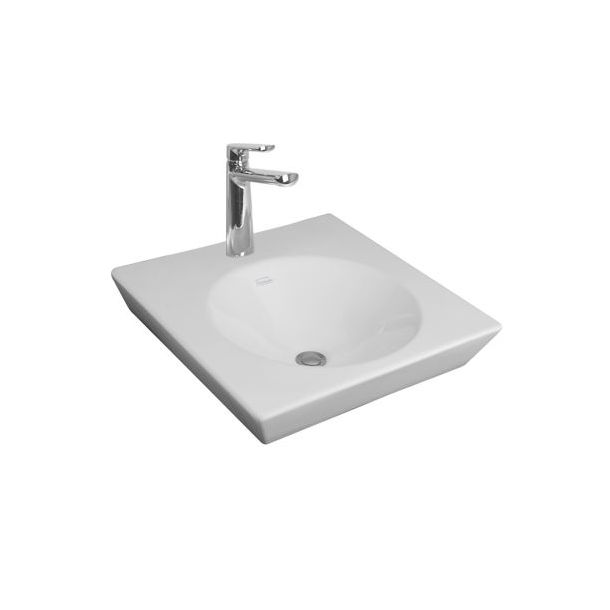 L249K-B BACHA APOYAR TORI CUADRA AMPLIA BLANCO 1 AGUJERO FERRUM