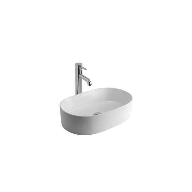 LK385-B BACHA APOYAR MILOS OVAL FINA BLANCO FERRUM