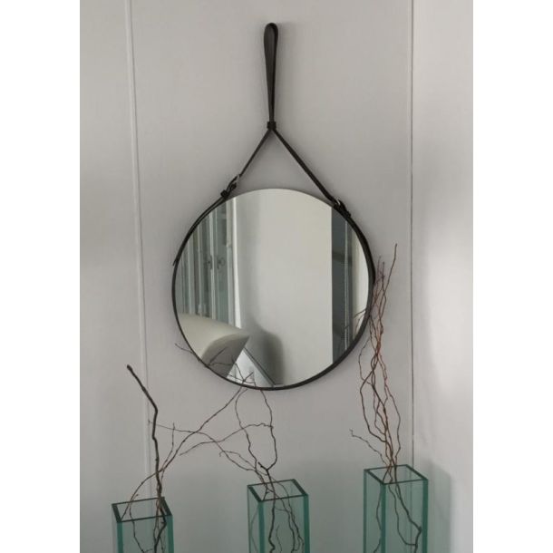 ESP03.11 ESPEJO MINIMALISTA BELT CHOCOLATE 47 REFLEJAR