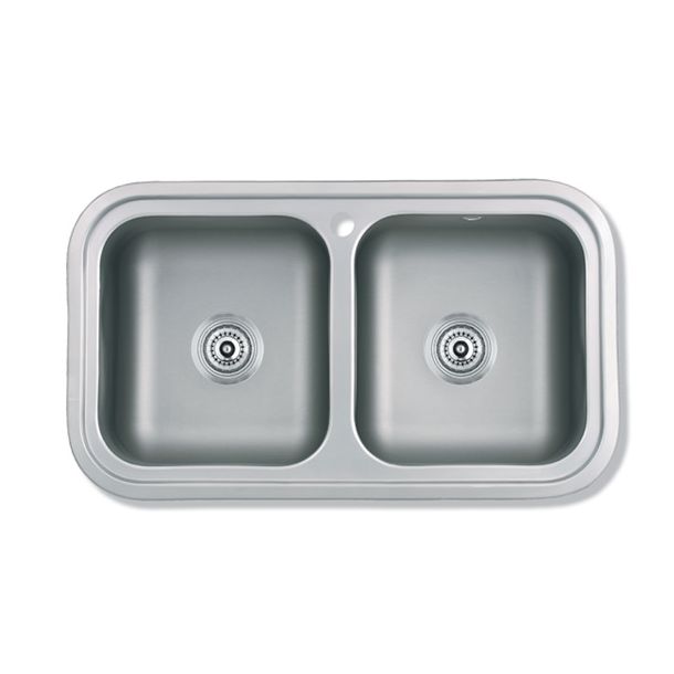 406E PILETA 78X43X20 MATE AC. 304 - MI PILETA