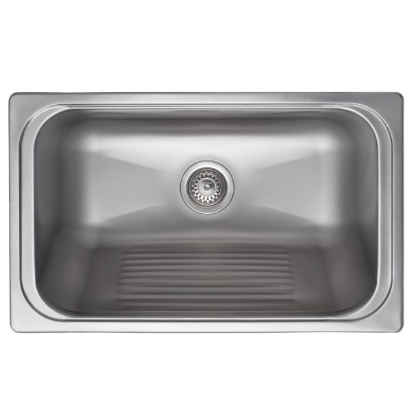 420LE PILETA ENCASTRABLE 67.5X40X24 BRILLANTE AC. 304 - MI PILETA