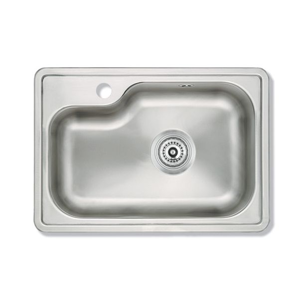 801E PILETA ENCASTRABLE 54X36X18 MATE SIN DOSIFICADOR AC. 304 - MI PILETA