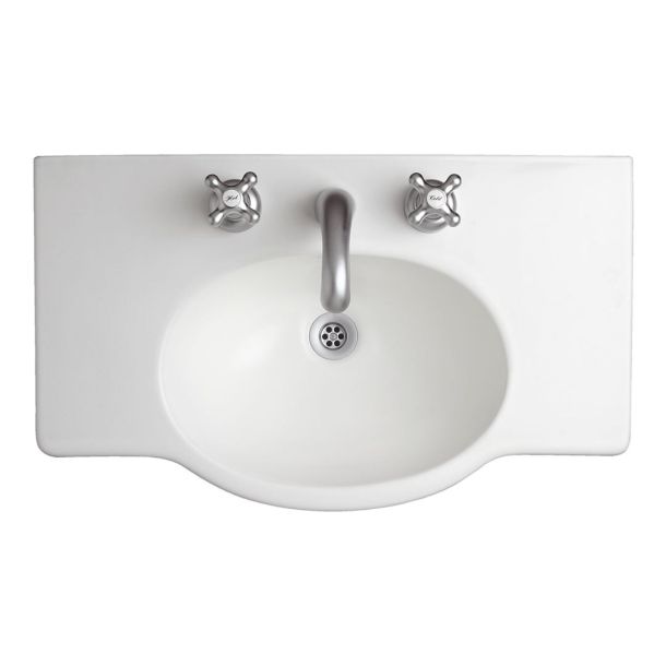 L6V1J-B LAVATORIO VENECIA 64CM 1 AGUJERO BLANCO FERRUM