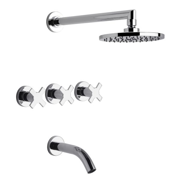 0103/D7-CR DUCHA CON TRANSFERENCIA ALERCE CROMO FV