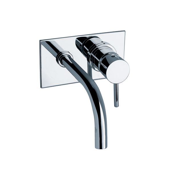 0206/87-CR LAVATORIO MONOCOMANDO PARED TEMPLE CROMO FV