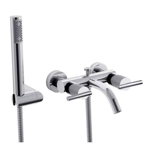 0112/39A-CR BAÑERA EXTERIOR LIBBY CON TRANSFERENCIA CROMO FV