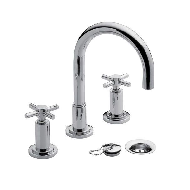 0207/87-CR LAVATORIO TEMPLE DESAGUE CON TAPON CROMO FV