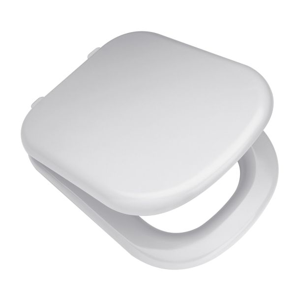 TKXMC-B TAPA INODORO BARI (HDF) HERRAJE METALICO BLANCO FERRUM