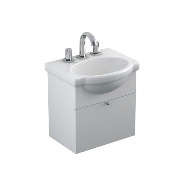 X4VE-B VANITORY COLGAR VENECIA 48CM 1 PUERTA BLANCO FERRUM