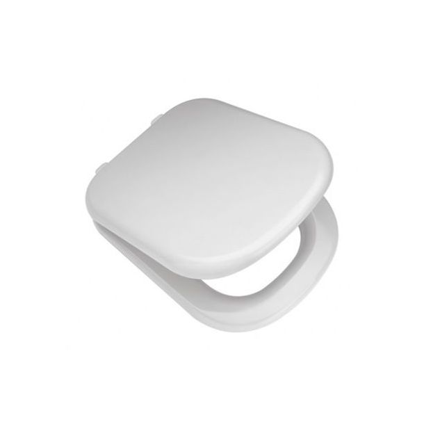 TKWP-B (TKXP-B) TAPA INODORO BARI (PP) HERRAJE PLASTICO BLANCO FERRUM