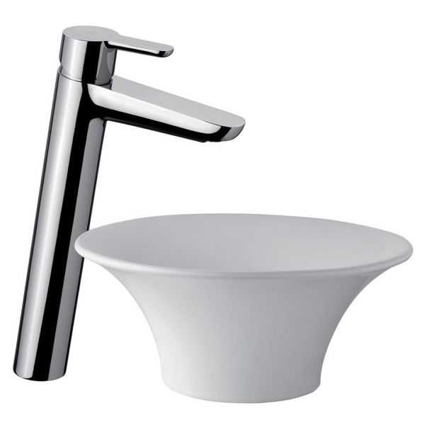 0181.02/B5-CR LAVATORIO MONOCOMANDO ALTO PUELO CROMO FV